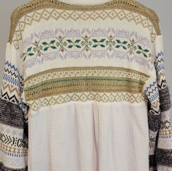 Free people women sweater pullover fully zip up size XS - Picture 8 of 9